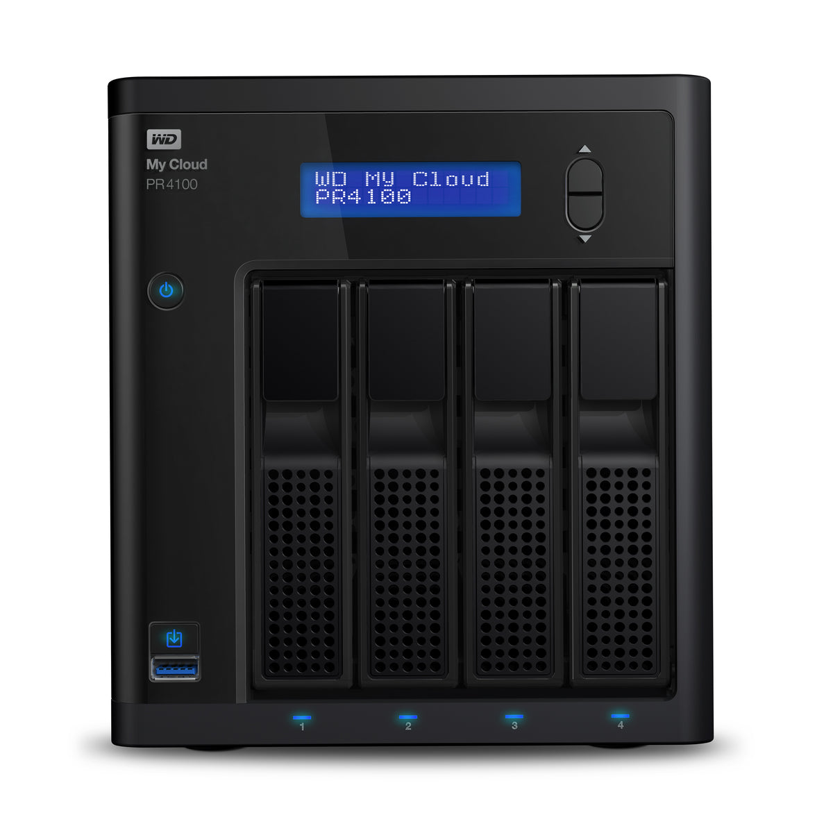 WD My Cloud PR4100 WDBNFA0000NBK - NAS Server - 4 bays - RAID (hard disk expansion) 0, 1, 5, 10, JBOD - RAM 4 GB - Gigabit Ethernet