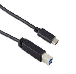 Targus - USB Cable - USB-C (M) to USB Type B (M) - USB 3.1 Gen 2 - 3 A - 1 m - Black - Europe