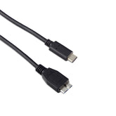 Targus - USB Cable - USB-C (M) to Micro USB Type B (M) - USB 3.0 - 3 A - 1 m - Black - Europe - for Targus 2K, Universal 2k, Universal 4k