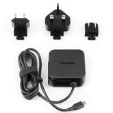 Targus Universal - Power Adapter - 45 Watt - 3 A (USB-C) - Black