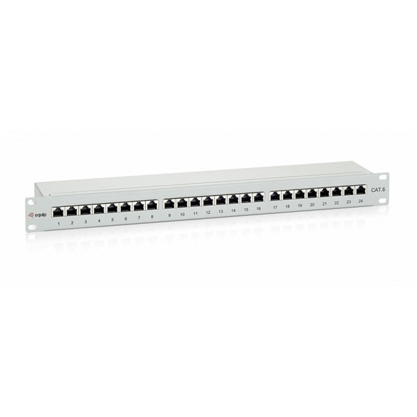 EQUIP PATCH PANEL 19 CAT6 FTP 24P 1U NEGRO BLINDADO