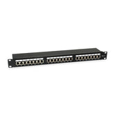 EQUIP PATCH PANEL 19 CAT.6 24-PORT 1U SHIELDED BLACK