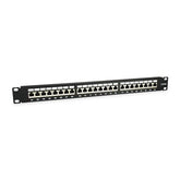 EQUIP PATCH PANEL 19 CAT6A 24-PORT FTP 1U PRETO