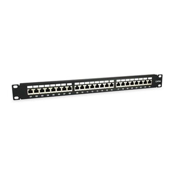 EQUIP PATCH PANEL 19 CAT6A 24-PORT FTP 1U BLACK