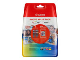 Canon CLI-526 C/M/Y/BK Photo Value Pack - Pack of 4 - 9 ml - black, yellow, cyan, magenta - original - 100 x 150 mm 50 blister sheet(s) - ink / paper kit - for PIXMA