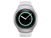 Samsung Gear S2 - 42 mm - prata - relógio inteligente Com banda - elastómero - branco - visor 1.2" - 4 GB - Wi-Fi, NFC, Bluetooth - 47 g