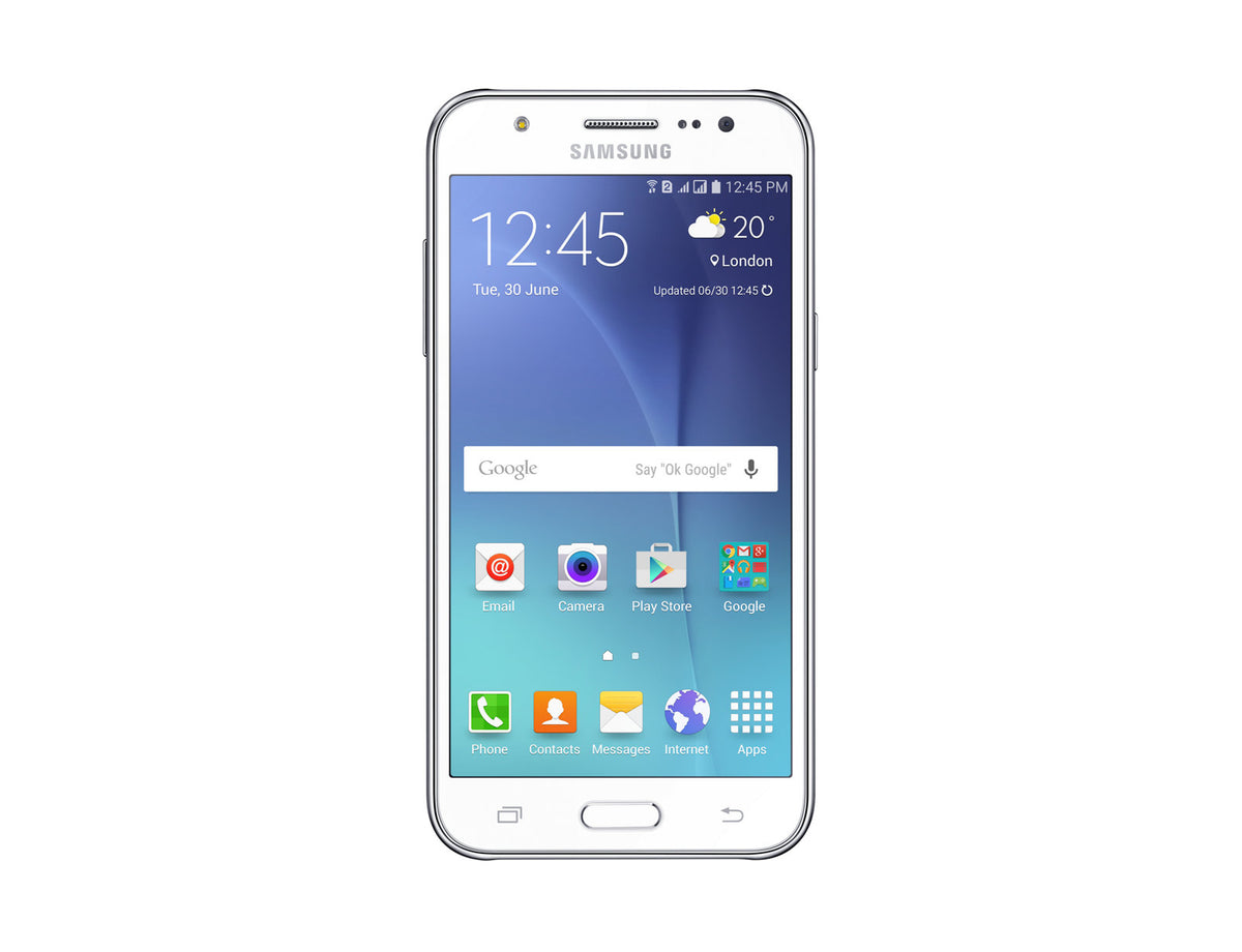 Samsung Galaxy J5 Duos - 4G smartphone - dual SIM - RAM 1.5 GB / 8 GB - microSD slot - OLED display - 5" - 1280 x 720 pixels - rear camera 13 MP - front camera 5 MP - white