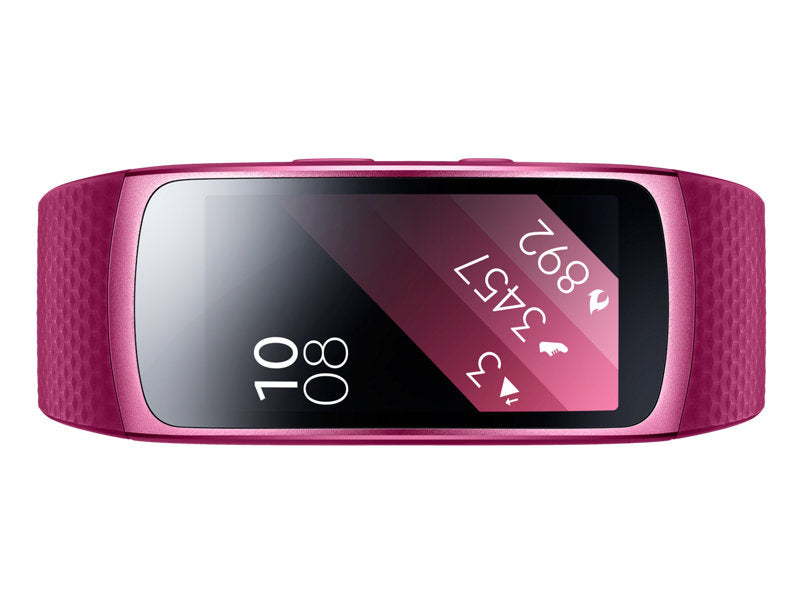 Samsung Gear Fit2 - Monitor de actividad - Tamaño de banda: L - Pantalla de 1.5" - 4GB - Wi-Fi, Bluetooth - 30g - Rosa