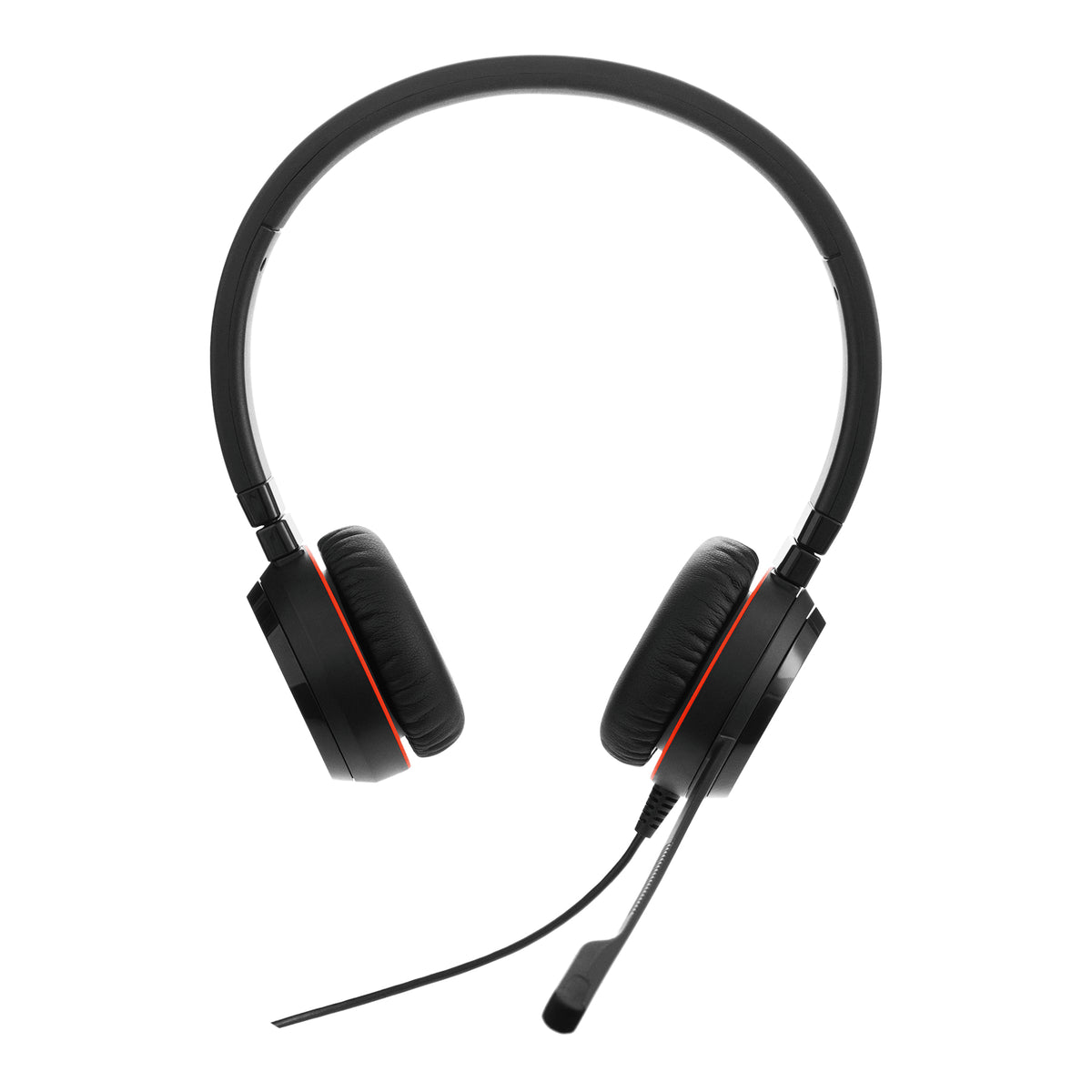 Jabra Evolve 30 II MS stereo - Headphones - on ear - with cable - USB, 3.5mm jack - Skype for Business Certified