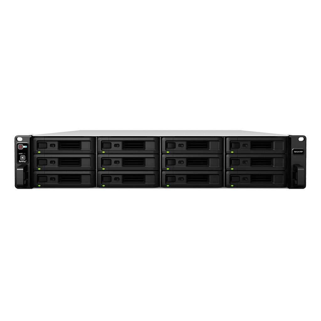 Synology RX1217RP - Gabinete de almacenamiento - 12 bahías (SATA-600) - Montaje en rack - 2U