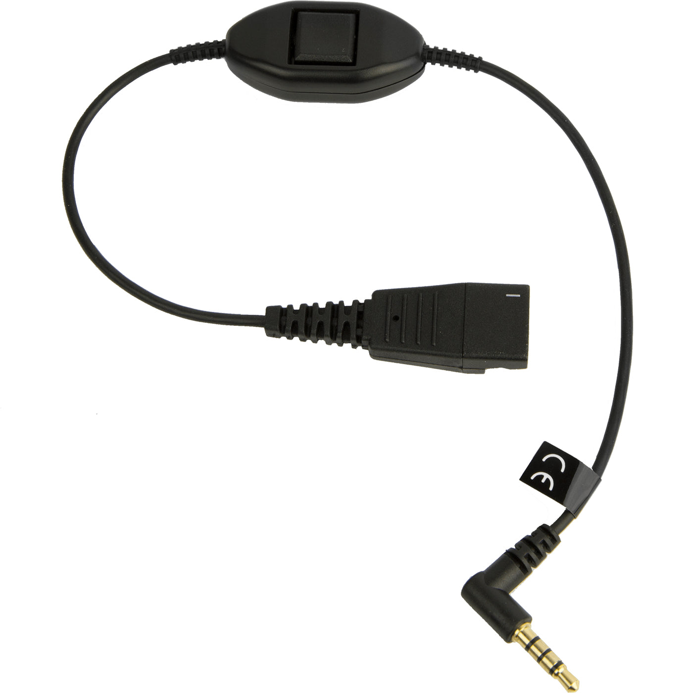 Jabra - Cable para auriculares - Macho de desconexión rápida a mini puerto estéreo macho - 30 cm