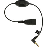 Jabra - Headset Cable - Male Quick Disconnect to Male Stereo Mini Port - 30 cm