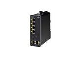 Cisco Industrial Ethernet 1000 Series - Switch - Managed - 4 x 10/100/1000 (PoE+) + 2 x 1000Base-X SFP (uplink) - DIN rail mountable - PoE+ - DC power