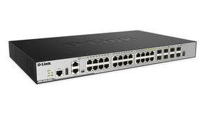 D-LINK SWITCH L3 MANAGED STACKABLE 24x1000 + COMBO 4xSFP 4x10G SFP+ ST IMG