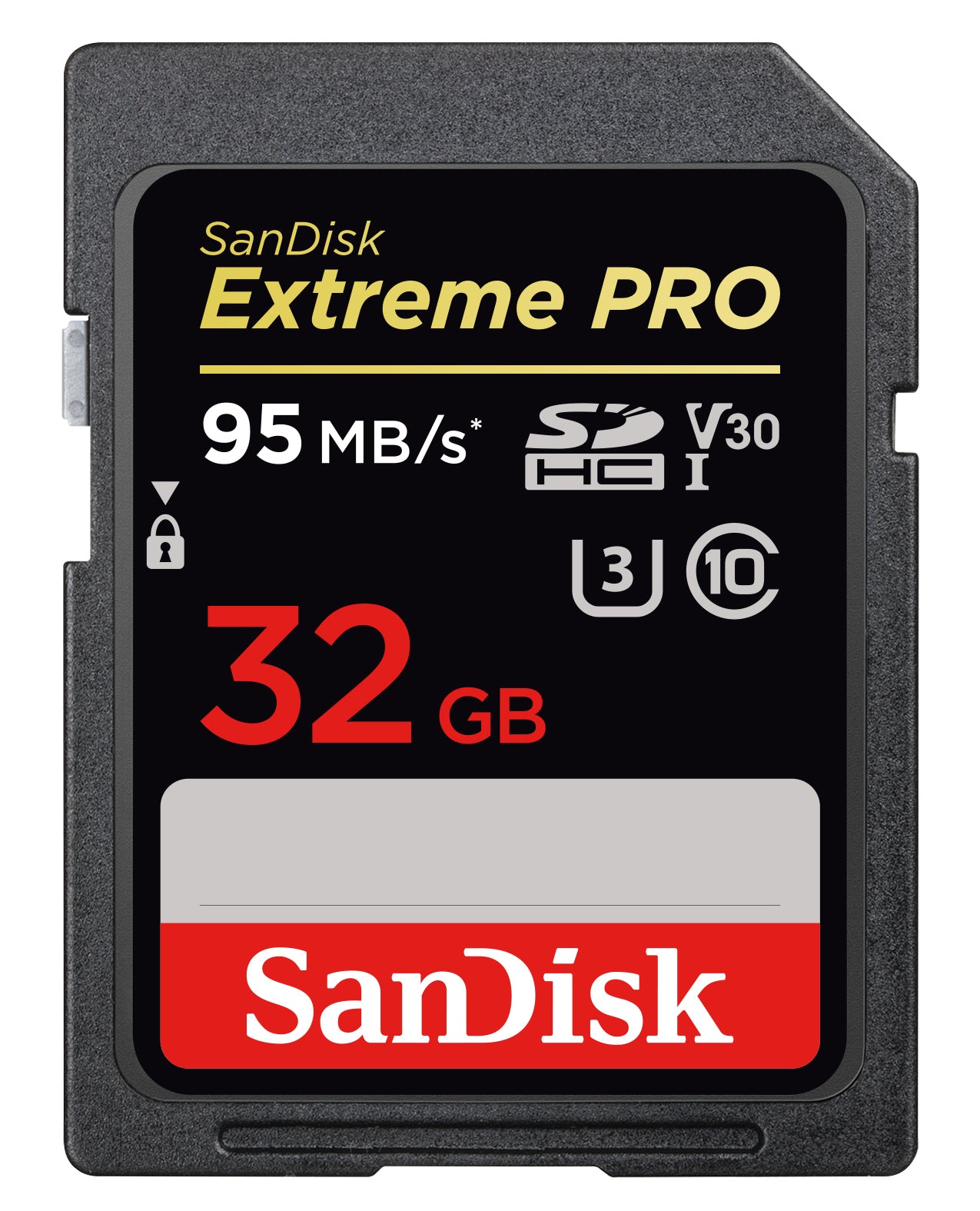 SanDisk Extreme Pro - Flash memory card - 32 GB - Video Class V30 / UHS Class 3 / Class10 - 633x - SDHC UHS-I