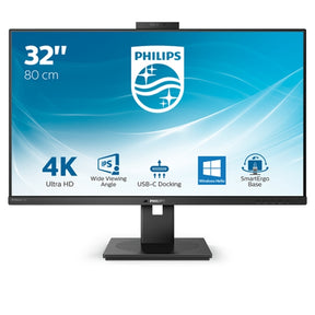 PHILIPS MONITOR IPS 32 UHD 4K HDMI DP USB-C WEBCAM COLUNAS HAS PIVOT 329P1H