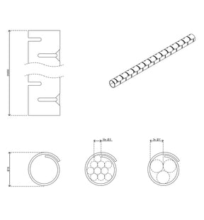 Addit cable eater ø15 mm/25 m