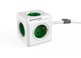 Allocococ PowerCube extended - Unidad de distribución de energía - AC 250 V - conectores de salida: 5 (CEE 7/4) - verde kelly