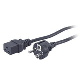 APC - Cable de alimentación - IEC 60320 C19 a EEC 7/7 (M) - CA 230 V - 2,5 m - negro - - para P/N: SMT2200I-AR, SMT2200R2I-AR, SMT3000I-AR, SMT3000R2I-AR, SRT1500XLI , SRT2200XLI-KR