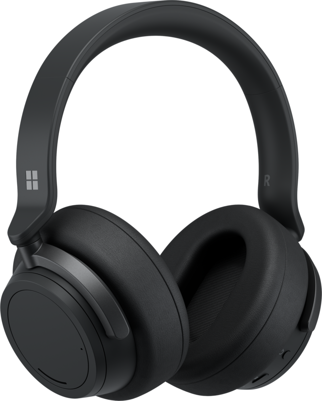 Microsoft Surface Headphones 2+ - For Business - over-ear headphones with mic - full size - bluetooth - wireless, wired - active noise canceling - 3.5mm jack, USB-C - matte black - commercial - Certified for Micro