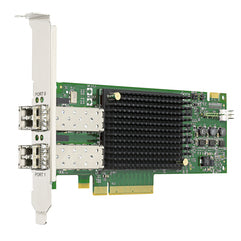 Emulex LPe31002 Gen 6 (16Gb), dual-port HBA (upgradeable to 32Gb) - Adaptador de bus de host - PCIe 3.0 x8 - 16Gb Fibre Channel x 2