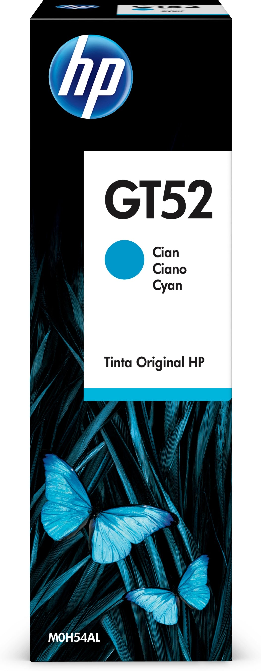 HP GT52 - Azul cian - original - recarga de tinta - para Smart Tank 51X, 67X, 70XX, 72X, 73XX, 75X, 76XX, 790, Smart Tank Plus 55X