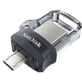 SanDisk Ultra Dual M3.0 - Drive flash USB - 16 GB - USB 3.0 / micro USB