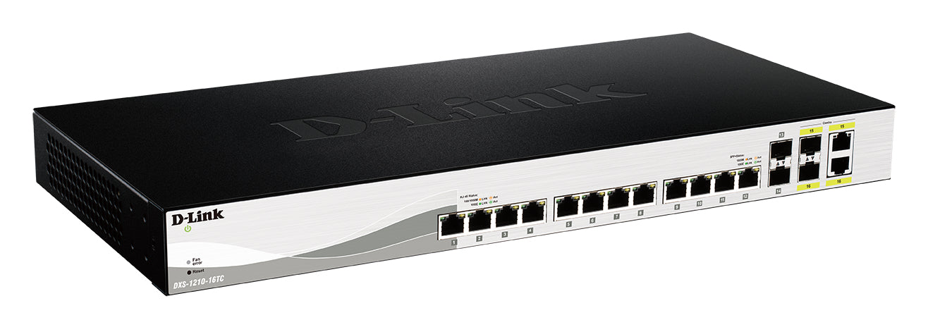 D-LINK SWITCH 16 PORT 12X10G PORT 2XSFP & 2XSFP/COMBO