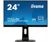 iiyama ProLite XUB2492HSU-B1 - Monitor LED - 24" (23.8" visível) - 1920 x 1080 Full HD (1080p) @ 60 Hz - IPS - 250 cd/m² - 1000:1 - 4 ms - HDMI, VGA, DisplayPort - altifalantes - preto