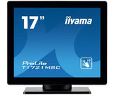 iiyama ProLite T1721MSC-B1 - LED monitor - 17" - touch screen - 1280 x 1024 @ 75 Hz - TN - 250 cd/m² - 1000:1 - 5 ms - DVI-D, VGA - speakers - black