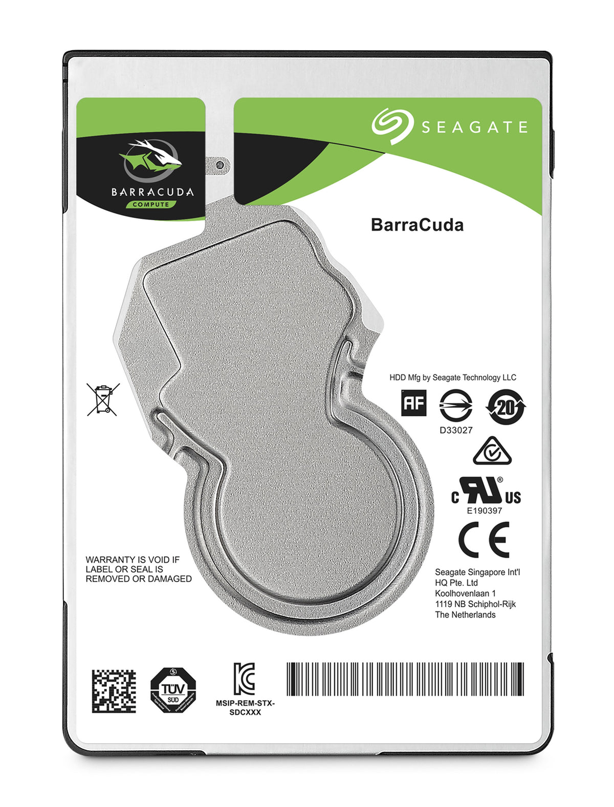 Seagate Guardian BarraCuda ST500LM030 - Hard disk - 500 GB - internal - 2.5" - SATA 6Gb/s - 5400 rpm - buffer: 128 MB