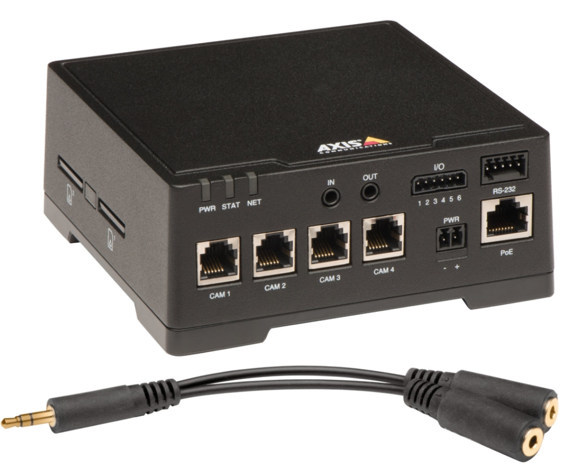 AXIS F44 Dual Audio Input Main Unit - Servidor de vídeo