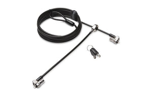 Candado doble con llave Kensington MicroSaver 2.0 para portátiles - Cable de seguridad