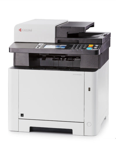 Kyocera ECOSYS M5526cdw - Impressora multi-funções - a cores - laser - Legal (216 x 356 mm)/A4 (210 x 297 mm) (original) - A4/Legal (media) - até 26 ppm (cópia) - até 26 ppm (impressão) - 300 folhas - 33.6 Kbps - USB 2.0, Gigabit LAN, host USB, Wi-Fi