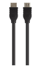 Belkin Standard - Cabo HDMI - HDMI macho para HDMI macho - 5 m - proteção dupla - preto - suporte de 4K