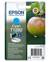 Epson T1292 - 7 ml - tamanho L - azul cyan - original - blister - tinteiro - para Stylus SX230, SX235, SX430, SX438, WorkForce WF-3010, 3520, 3530, 3540, 7015, 7515, 7525