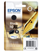 Epson 16XL - 12,9 ml - XL - negro - original - blister - cartucho de tinta - para WorkForce WF-2010, 2510, 2520, 2530, 2540, 2630, 2650, 2660, 2750, 2760