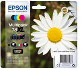 Epson 18XL - Pack de 4 - XL - Negro, Amarillo, Cian, Magenta - Original - Blíster - Cartucho de tinta - para Expression Home XP-212, 215, 225, 312, 315, 322, 325, 412, 415, 422, 425