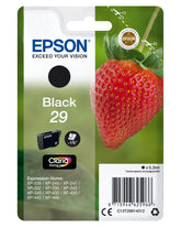 Epson 29 - 5.3 ml - black - original - blister - ink cartridge - for Expression Home XP-245, 247, 255, 257, 332, 342, 345, 352, 355, 435, 442, 445, 452, 455