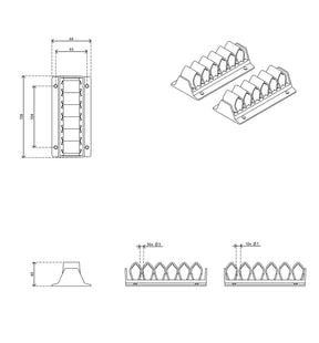 Addit cable wave - 2 pcs