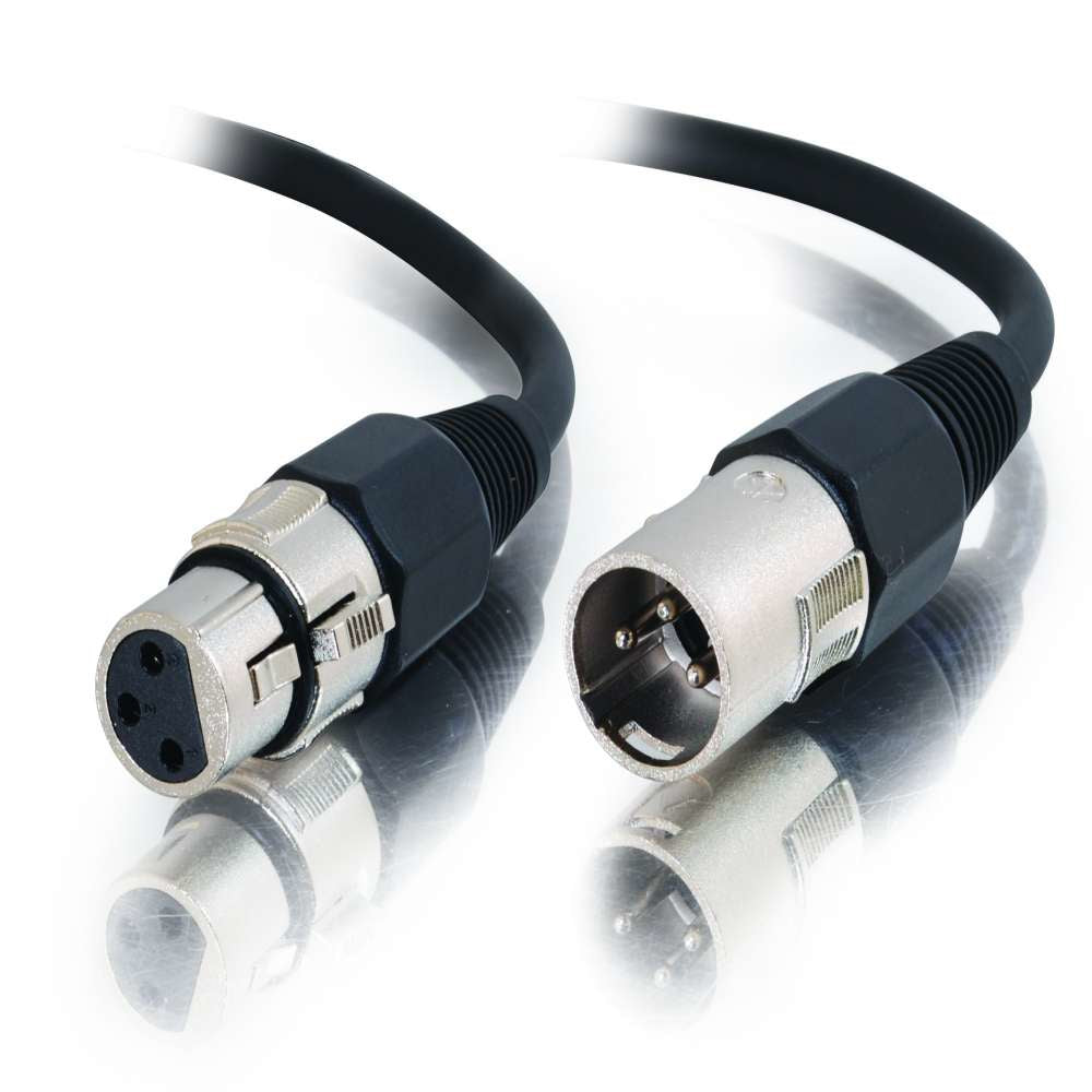 C2G Pro-Audio - Cable de audio - XLR3 macho a XLR3 hembra - 10 m - par trenzado laminado blindado (PTLB)