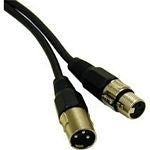 C2G Pro-Audio - Cabo de áudio - XLR3 macho para XLR3 fêmea - 7 m - par trançado laminado blindado (PTLB)