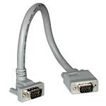 C2G Premium SXGA 90° Up Angled - Cabo VGA - HD-15 (VGA) (M) para HD-15 (VGA) (M) - 3 m - conector 90°