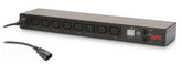 APC Switched Rack PDU AP7920B - Power Distribution Range - AC 200/208/230 V - 2300 VA - Ethernet - input: IEC 60320 C14 - output connectors: 8 (IEC 60320 C13) - 1U - 19" - black - for P/N: SMTL1000RMI2UC, SMX1000C, SMX1500RM2UC, SMX1500R