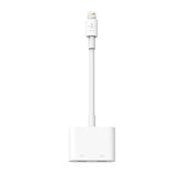 Belkin Lightning Audio + RockStar Charge - Cable de audio/carga - Lightning macho a Lightning hembra - 11,5 cm - para Apple iPad/iPhone/iPod (Lightning)