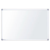 Nobo Nano Clean - White board - wall mountable - 1200 x 900 mm - painted steel - magnetic - white - silver aluminum frame