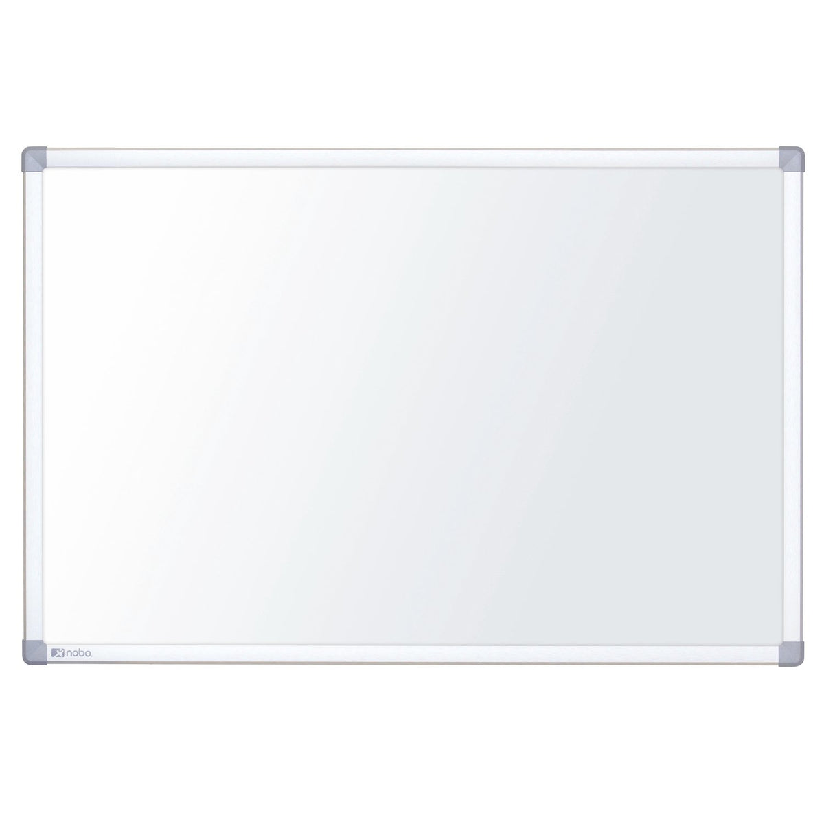 Nobo Nano Clean - Pizarra blanca - montaje en pared - 1500 x 1000 mm - acero pintado - magnético - blanco - marco de aluminio plateado
