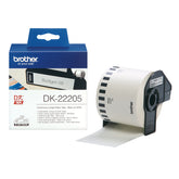 Brother DK-22205 - Negro sobre blanco - Rollo (6,2 cm x 30,5 m) papel térmico - para Brother QL-1050, 1060, 500, 550, 560, 570, 580, 600, 650, 700, 710, 720, 820