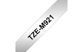 Brother TZe-M921 - Black Matte Silver - Roll (0.9cm x 8m) 1 Cassette(s) Laminated Tape - For P-Touch PT-E100, E300, E500, E550, H100, P900, P950, P- Touch EDGE PT-P750