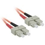 C2G Low-Smoke Zero-Halogen - Patch cable - SC multi-mode (M) to SC multi-mode (M) - 10 m - fiber optic - 62.5 / 125 micron - orange